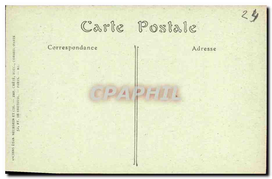 CPA Perigueux Interieur de la Basilique Vue Prise du Choeur Orgue — Rückseite