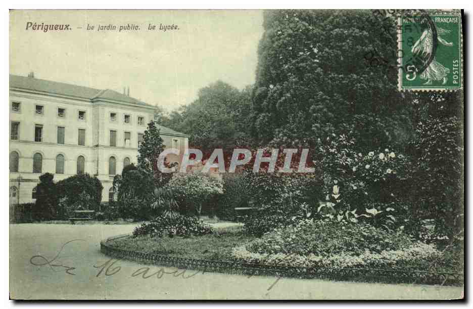 Périgueux — le jardin public — O. Domège, éditeur, n° 6540