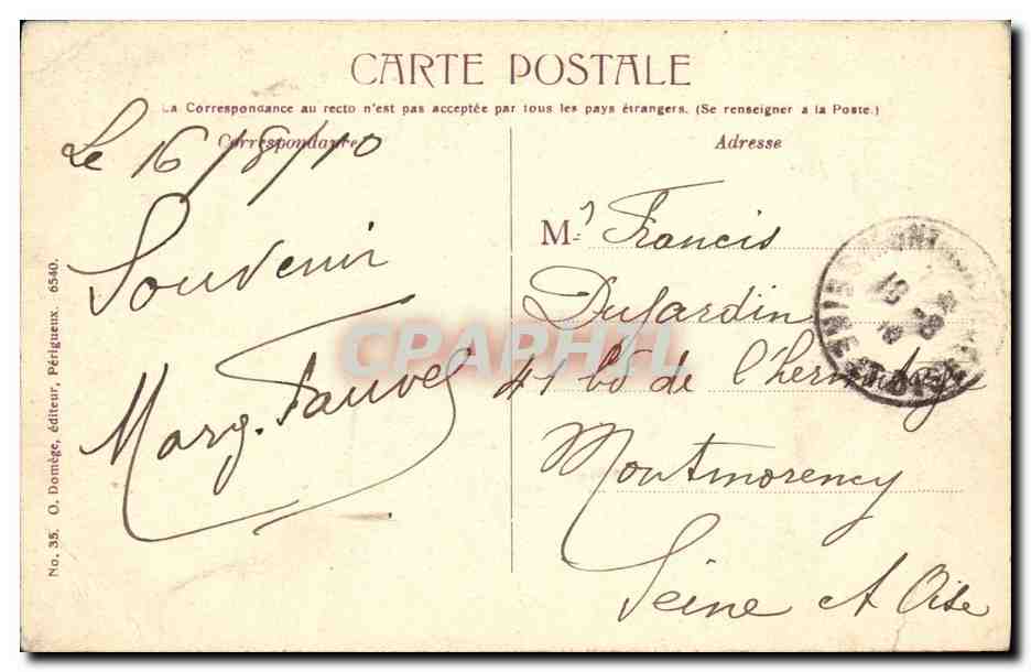 Périgueux — le jardin public — O. Domège, éditeur, n° 6540 — Reverso
