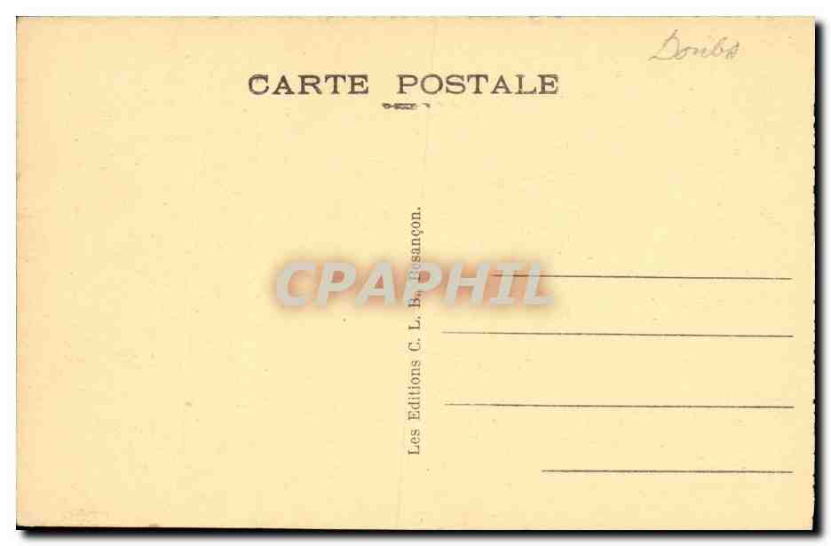 CPA Les Brenets et Pre du Lac — Rückseite