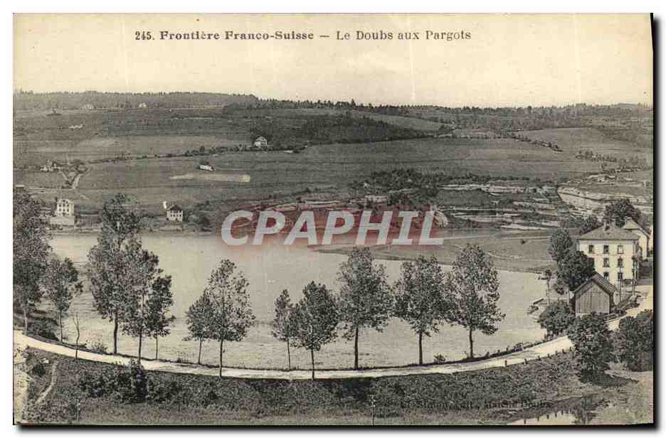 CPA Frontiere Franco Suisse Le Doubs Aux Pargots