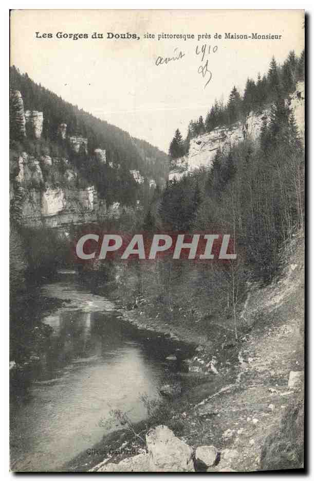 CPA Gorges du Doubs Site Pittoresque pres de Maison Monsieur