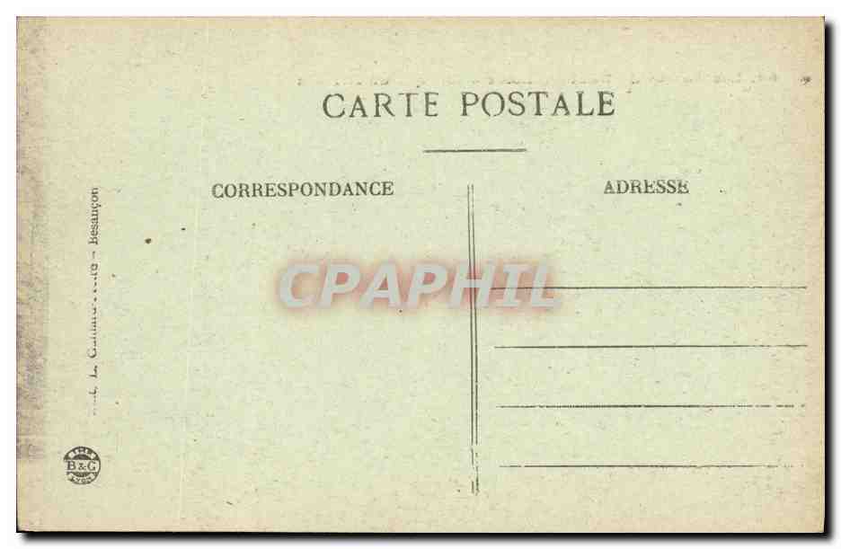 CPA Les Gorges du Doubs Usine electrique du Refrain — Verso