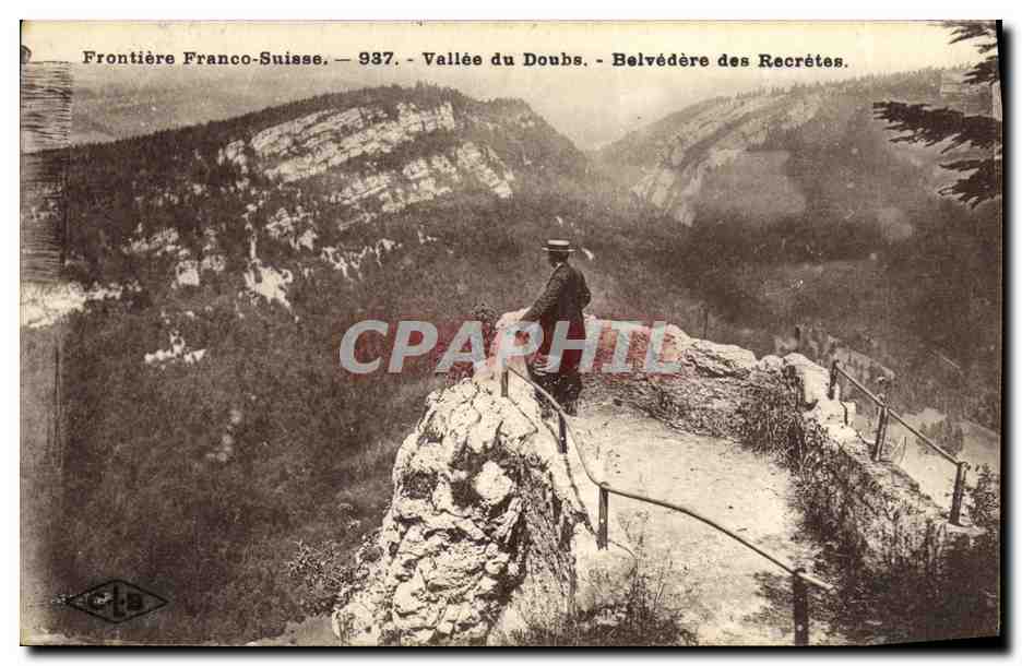 Grenze Frankreich-Schweiz — 937 — Tal des Doubs — Belvédère des Recrétes
