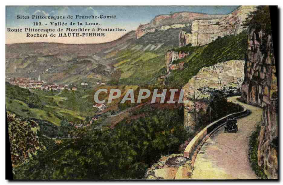 CPA Vallee de la Loue Route de Mouthier a Pontarlier Rochers de Haute Pierre