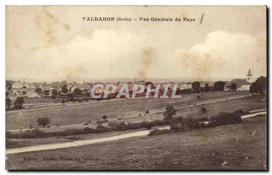 CPA Valdahon Vue Generale du Pays