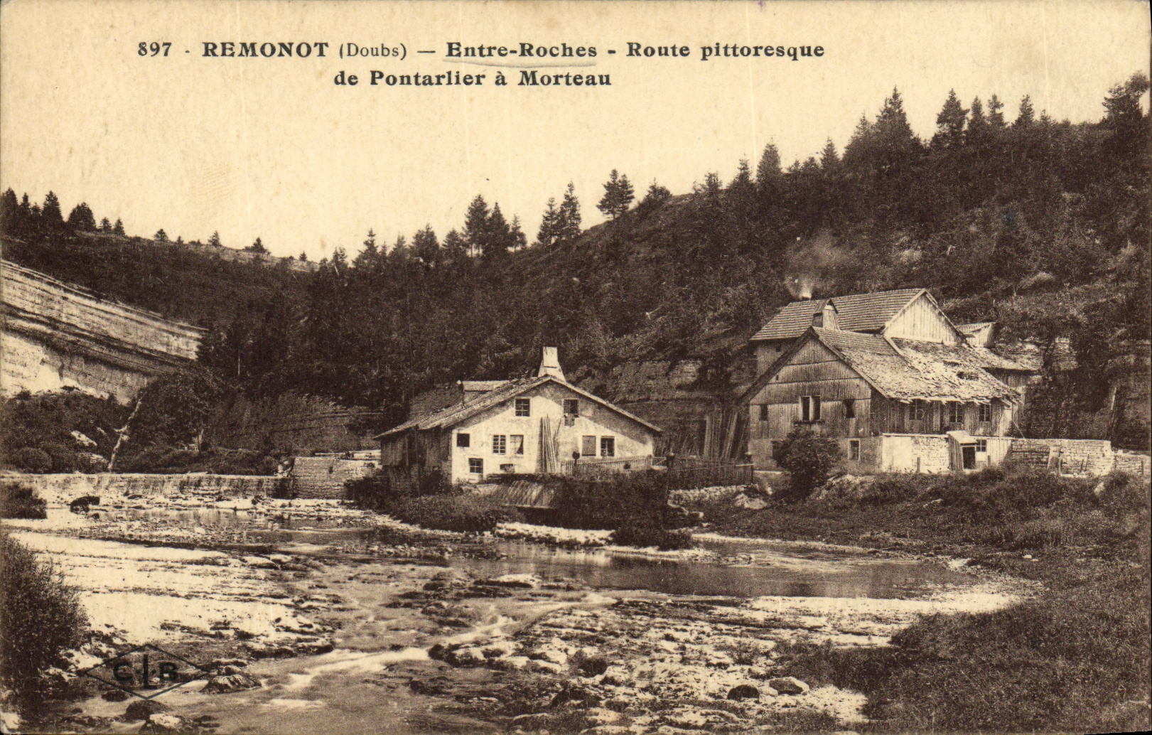 Remonot (Doubs) — Entre-Roches — Route pittoresque de Pontarlier à Morteau