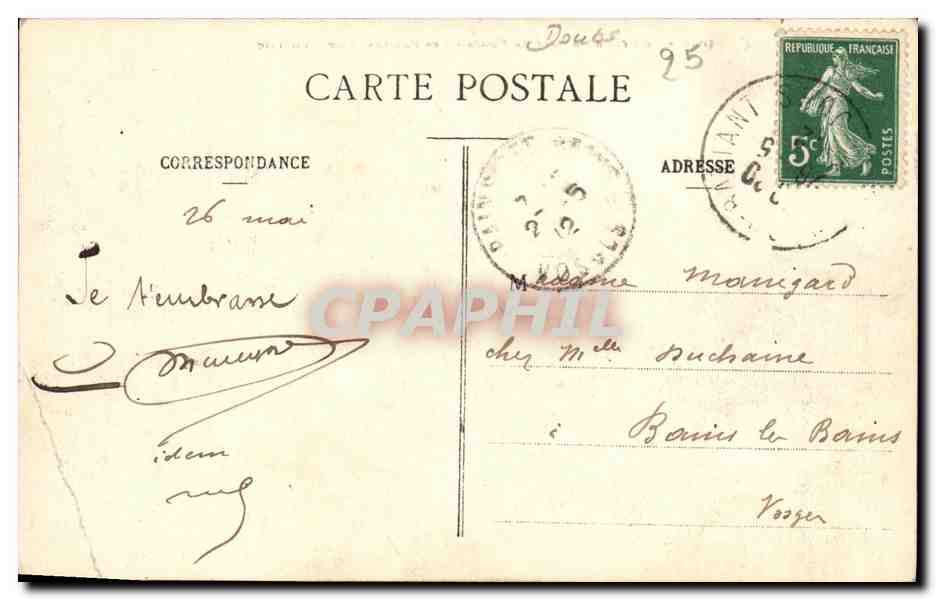 Die Basins — Allgemeine Ansicht — Collection du Saut du Doubs, n° 3016 — Rückseite