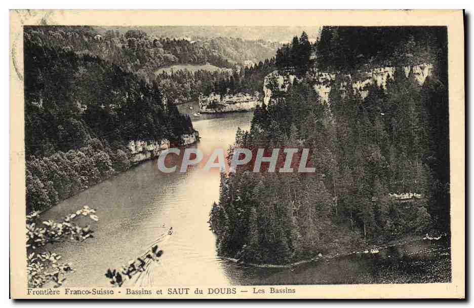 Frontière Franco-Suisse - Bassins et SAUT du DOUBS - Les Bassins