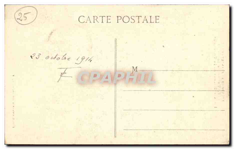 Vallée de la Loue - Rocher de la Tournelle — Excursion en Franche-Comté, n°877 — Éditeur L. Gandard-Prêtre, Besançon — Rückseite