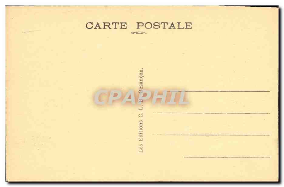 CPA Les Derniers Bassins du Doubs  — Rückseite