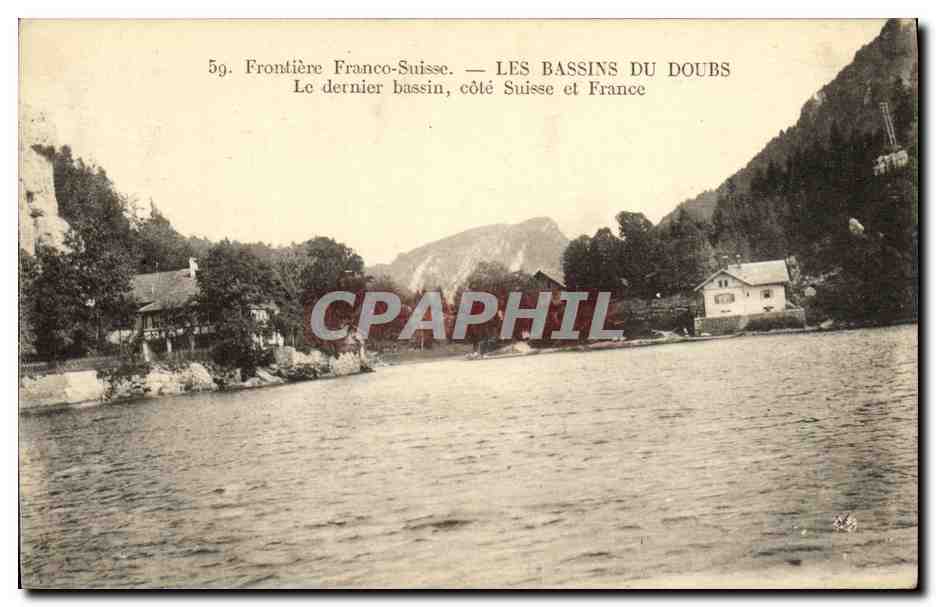 Les Bassins du Doubs — Frontière Franco-Suisse — Côté Suisse et France