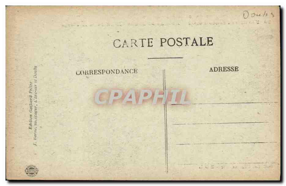 Frontière Franco-Suisse — Bassins du Doubs — Rochers de la Vierge — Édition Gaillard Prétre, Lise-sur-le-Doubs — Reverso