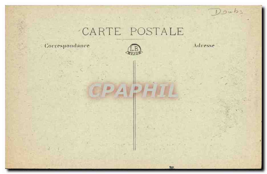 CPA Bassins du Doubs Bassin ou Bassin Louis Philippe — Rückseite