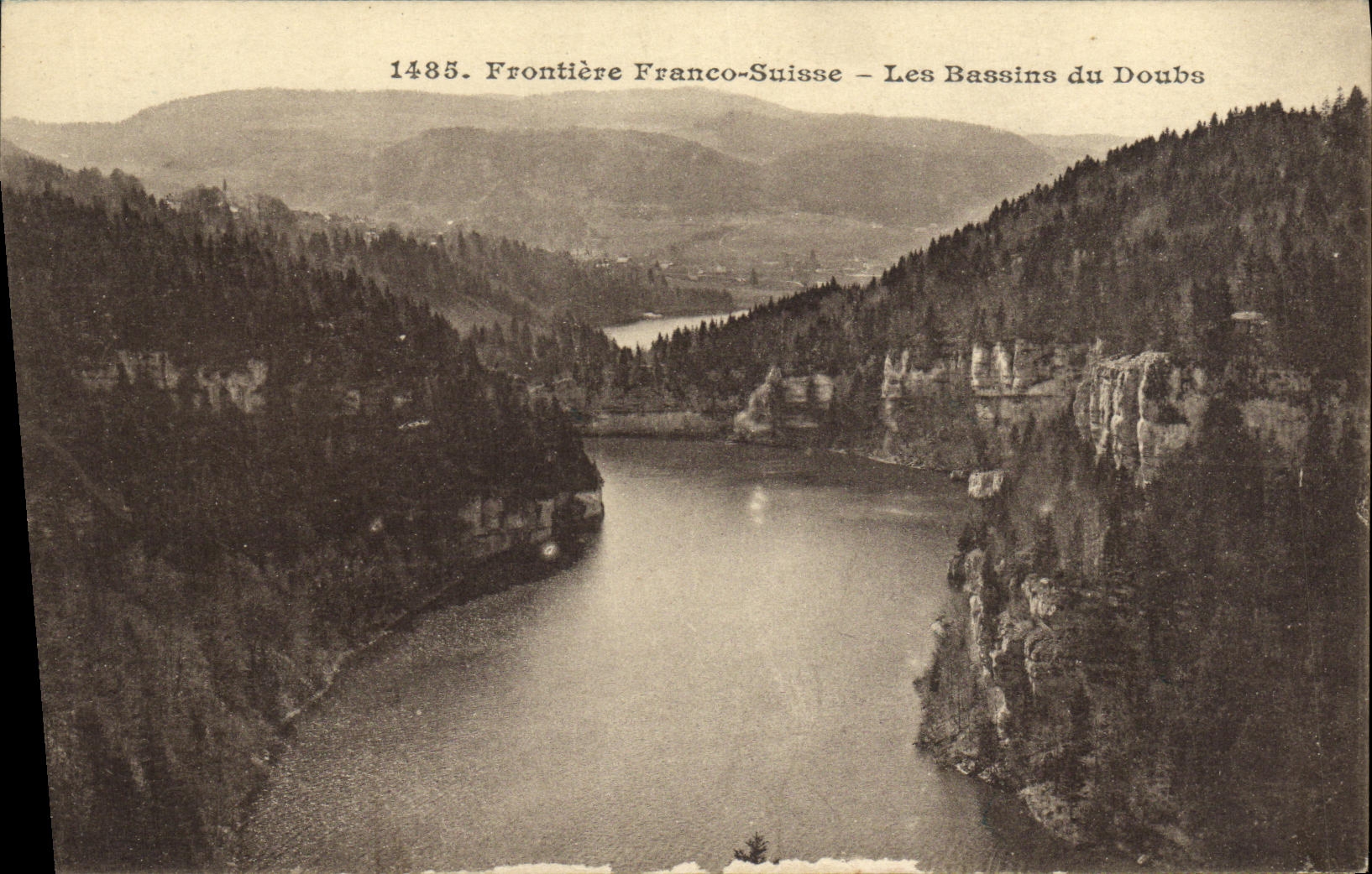 Frontière Franco-Suisse — Les Bassins du Doubs — L. Gaillard-Prêtre, n°1485