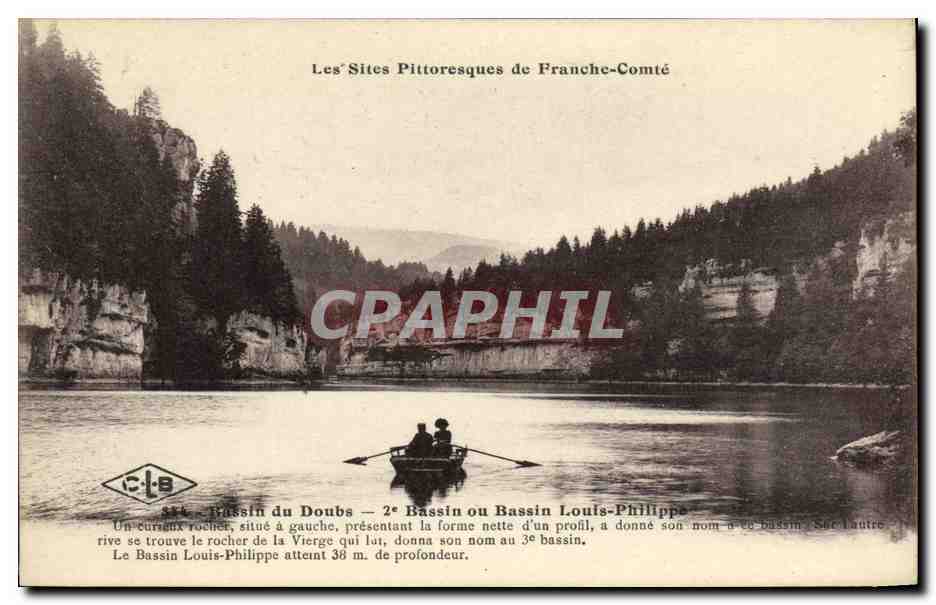 Bassin du Doubs — Bassin Louis-Philippe — Les Sites Pittoresques de Franche-Comté — C.L.B.