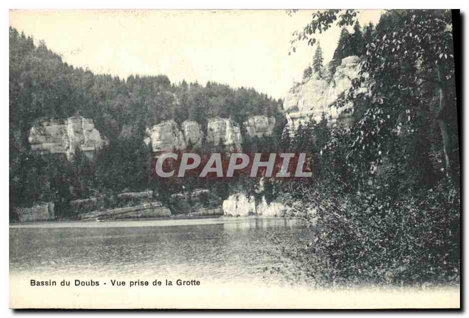 Doubs Basin — View Taken from the Cave — Vintage Postcard