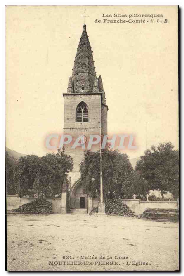 CPA Vallee de la Loue Mouthier Hte Pierre L Eglise