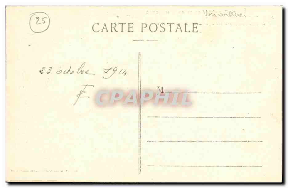 Vallée de la Loue - Route pittoresque de Moutthier à Pontarlier - Rochers de Haute-pierre — Édit. L. Gaillard-Préteur — Verso