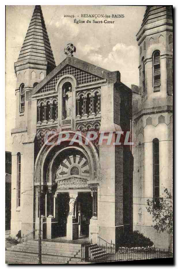 Besançon-les-Bains — Église du Sacré-Cœur — Éditeur : Cartes 'La Cigogne', Strasbourg