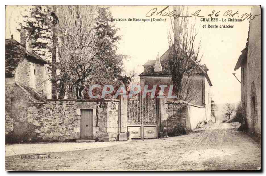 Chalèze - Das Schloss und Route d'Arcier — Umgebung von Besançon (Doubs) — Edition Hury-Bonzon