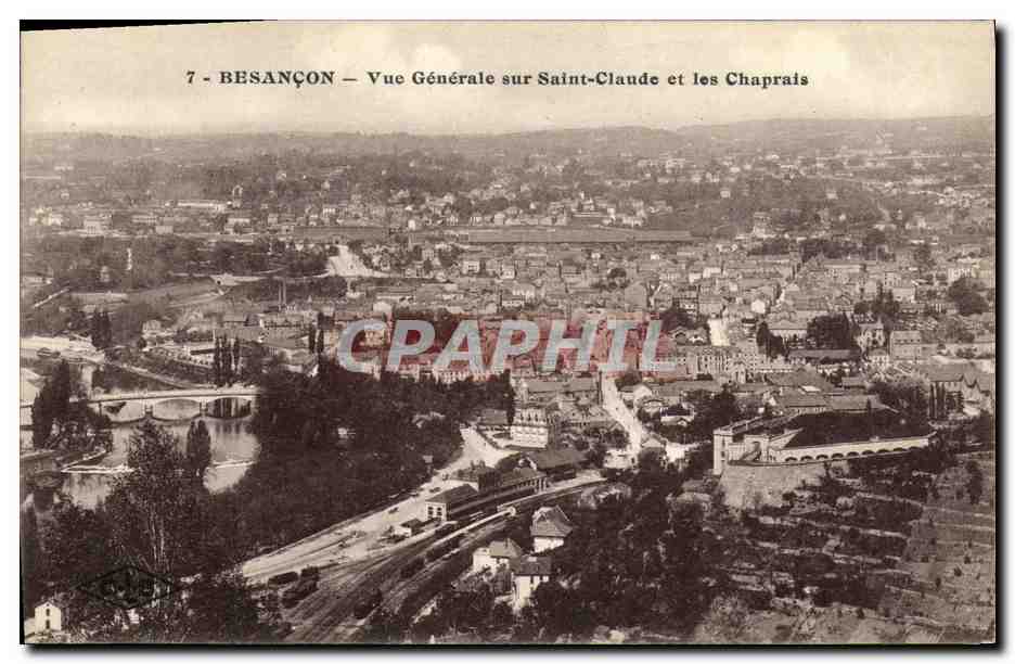 Besançon — Vue Générale sur Saint-Claude et les Chaprais — Éditeur G. Lardier