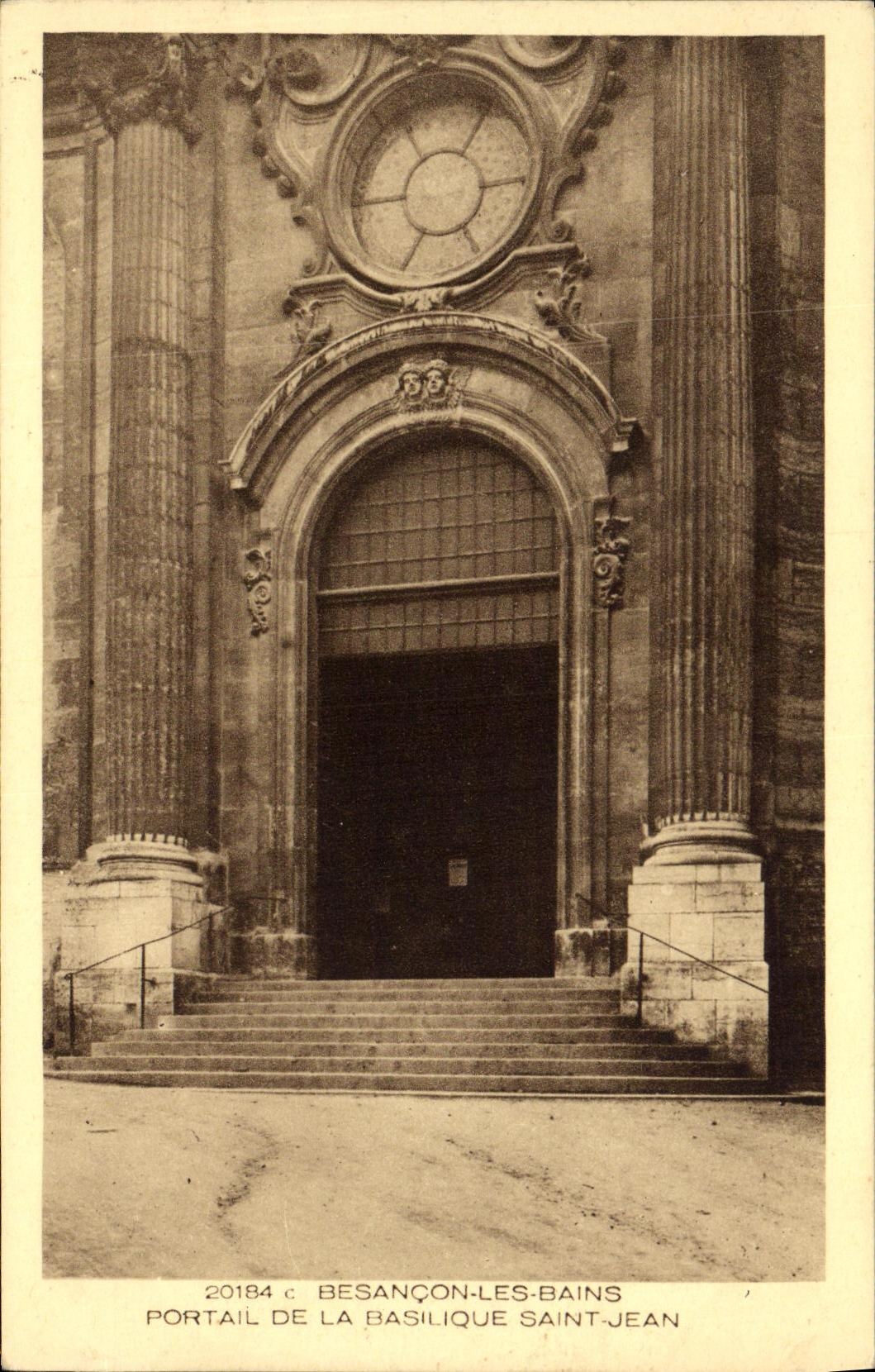 Portail de la Basilique Saint-Jean — Besançon-les-Bains — Braun & Cie, Imp. & Edit. Maîtrouse-Dornach