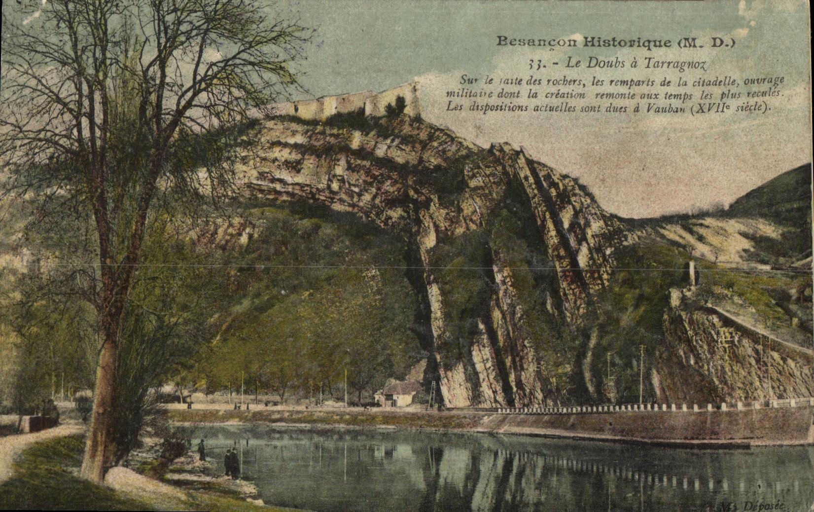CPA Besancon Historique Le Doubs a Tarragnoz