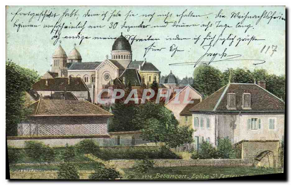 CPA Besancon Eglise St Ferjeux