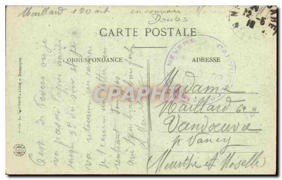 Besançon — Le Doubs, Pont Battant et les Quais — Excursion en Franche-Comté, n°137 — Rückseite
