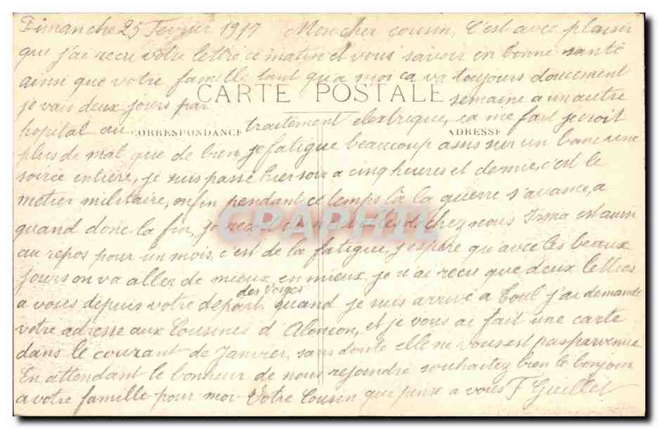 CPA Besancon Vue Generale prise de Beauregard sur Bregille — Rückseite