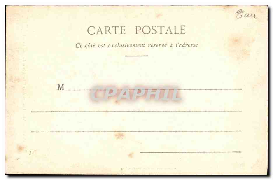 Les Andelys — Cheminée de l'Hostellerie du Grand Cerf — éditeur Forjus Caron, n° 1515 — Back