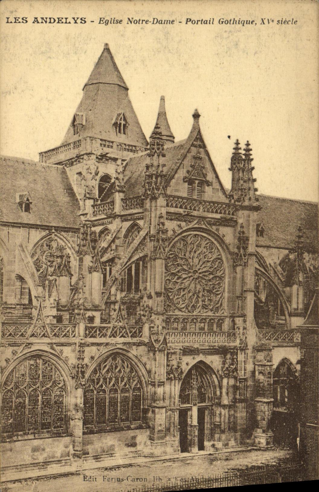 Les Andelys - Église Notre-Dame - Portail Gothique, XVᵉ siècle