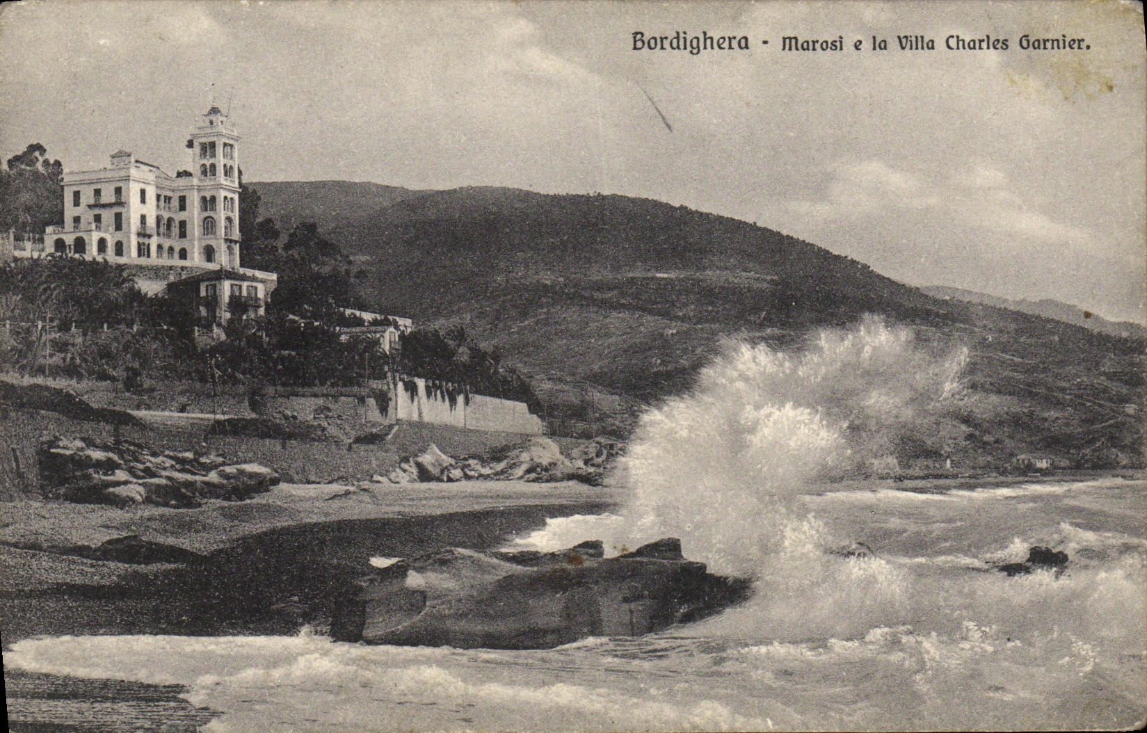CPA Bordighera Marosi e la Villa Charles Garnier