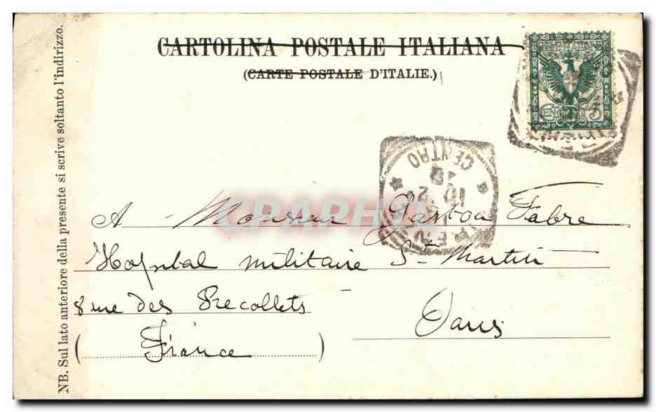 CPA Firenze Andrea Del Sarto — Rückseite