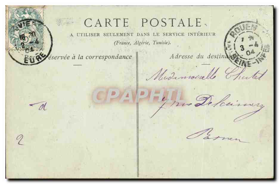Louvières — Église Notre-Dame, ensemble méridional — Collections ND P664 — Rückseite