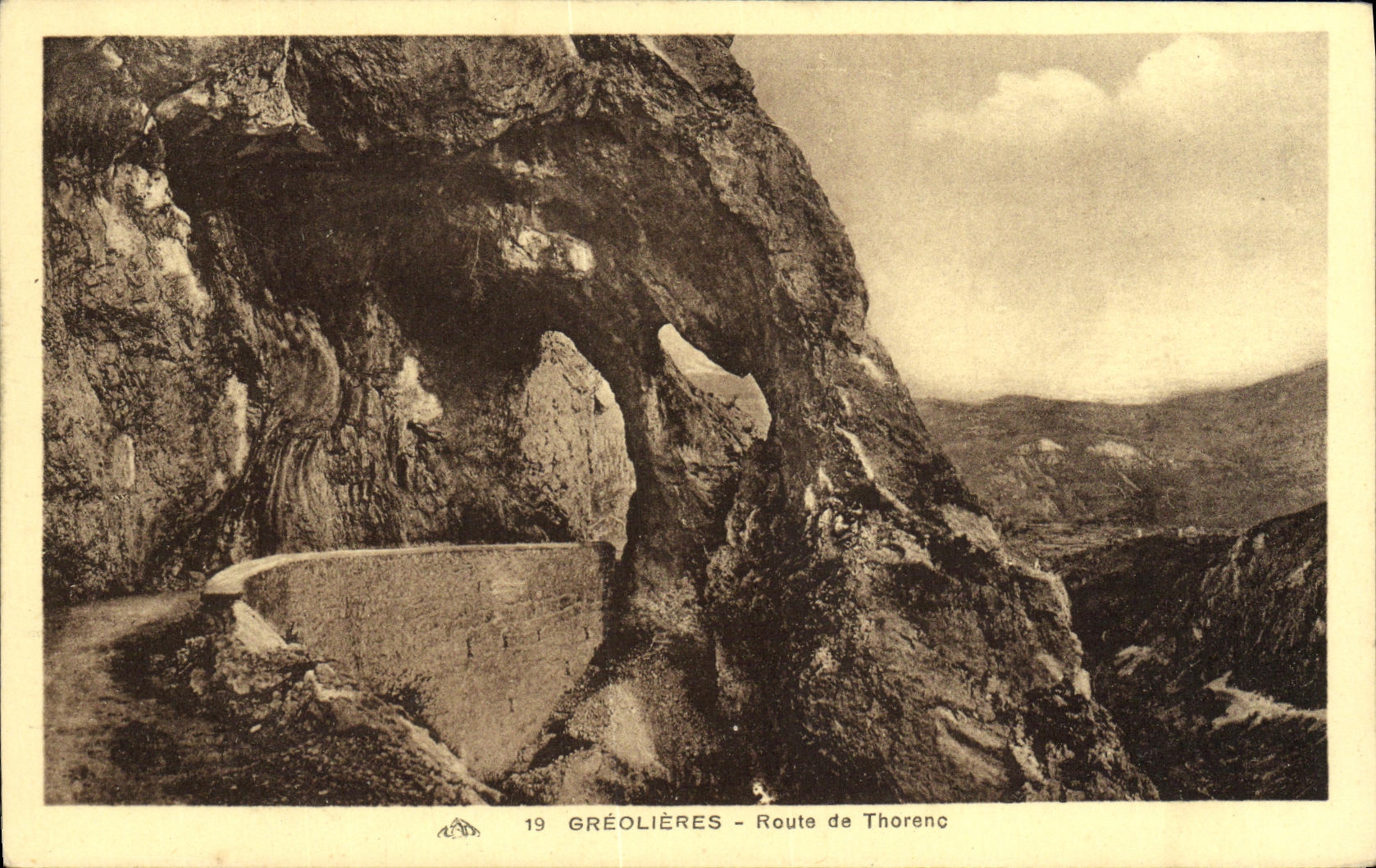 CPA Greolieres Route de Thorenc