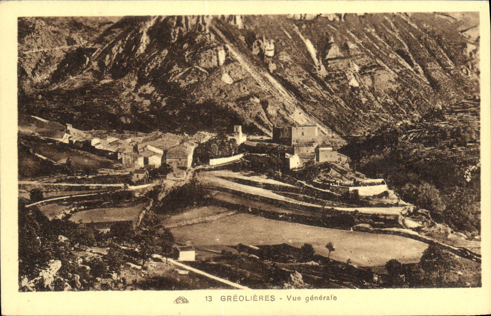 CPA Greolieres Vue generale