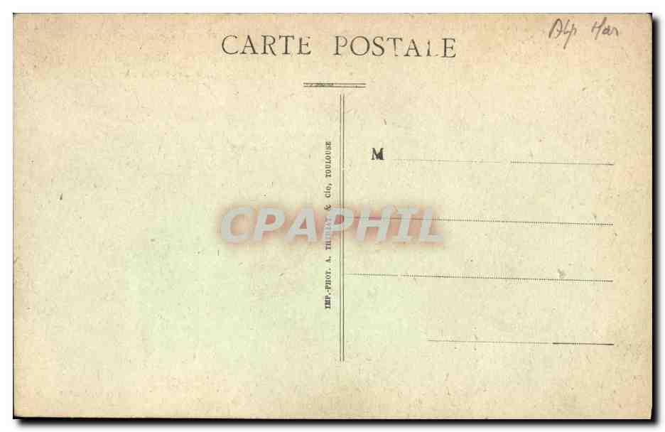 CPA La Poterie du Golfe Juan Clement Massier  — Rückseite