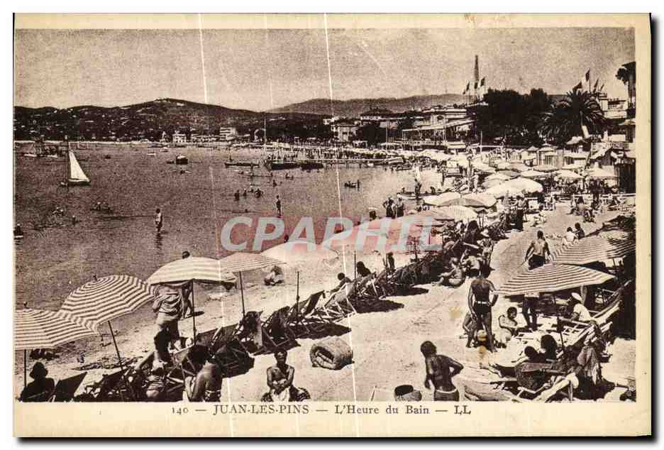CPA Juan les Pins L Heure du Bain