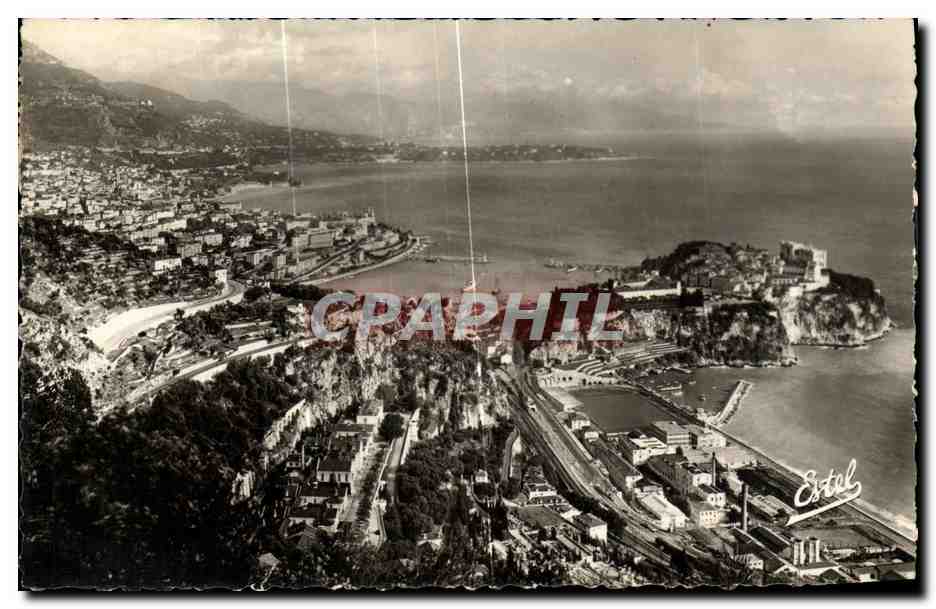 CPA Monaco Vue sur Monaco le Cap Martin et l Italie
