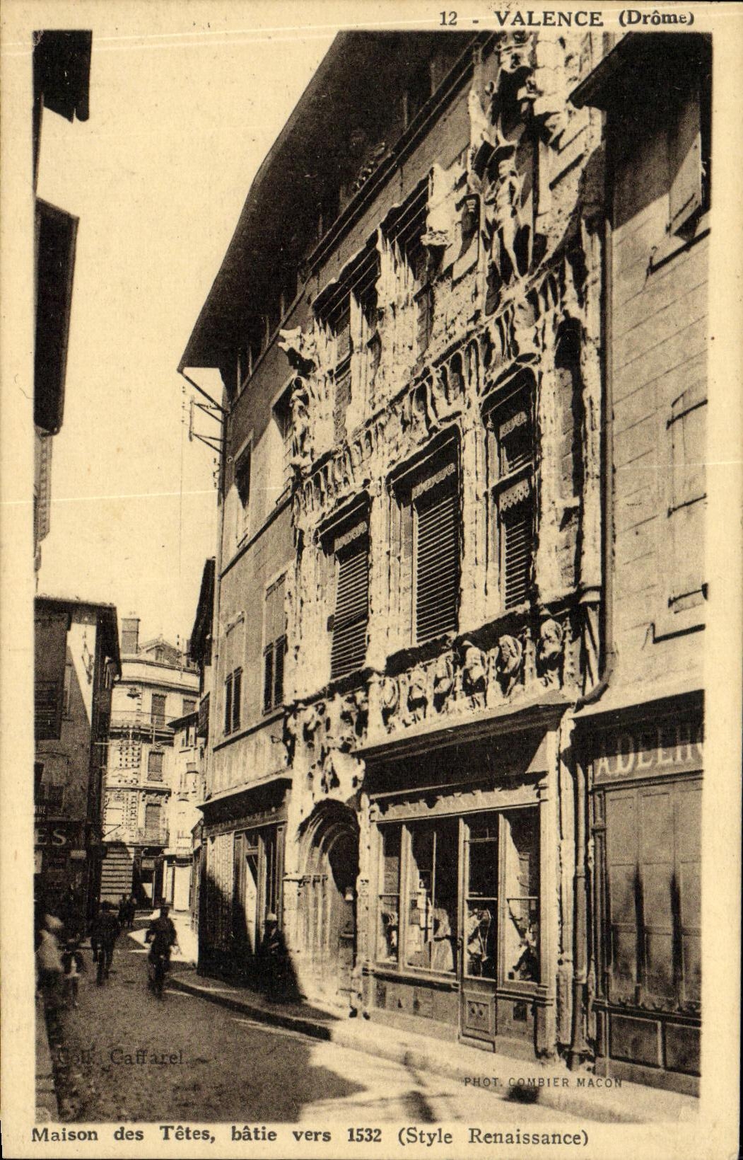 CPA Maison Des Tetes Batie Vers 1532 Valence