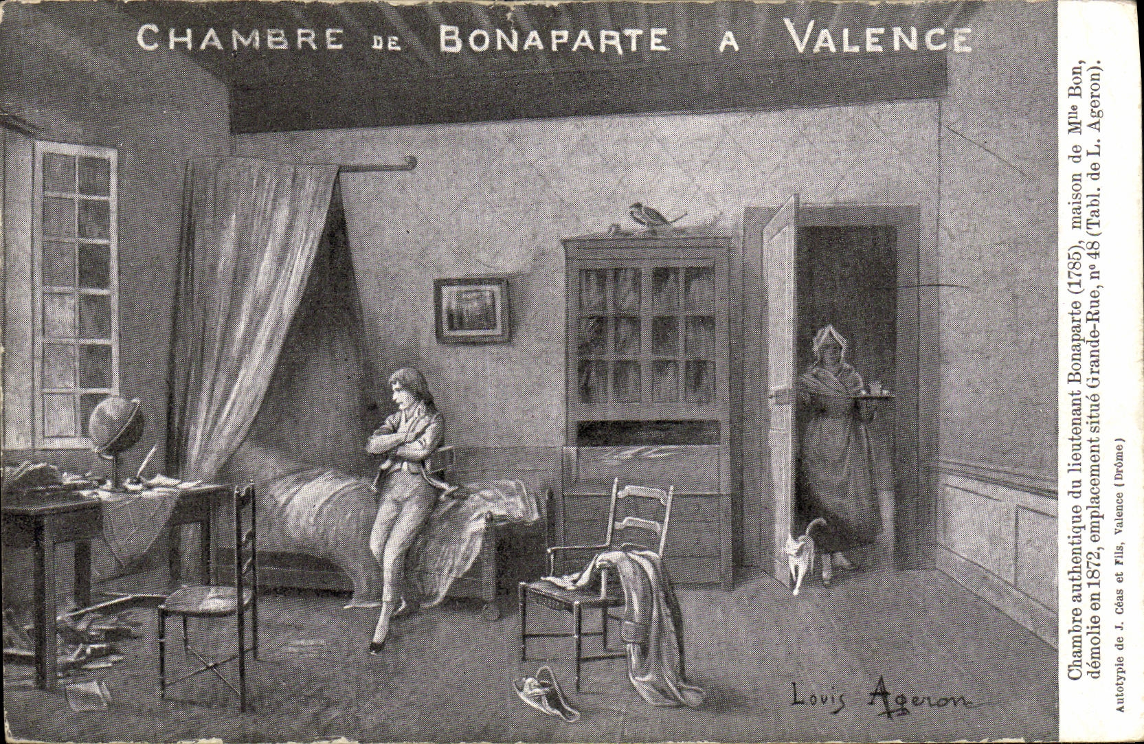 CPA Valence Chambre de Bonaparte Napoleon 