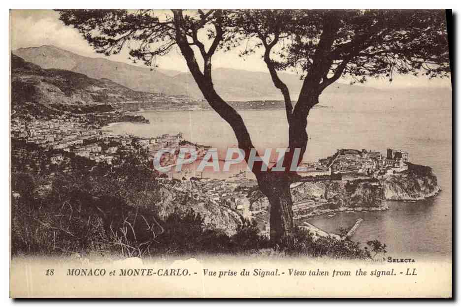 CPA Monte Carlo Vue Prise du Signal 