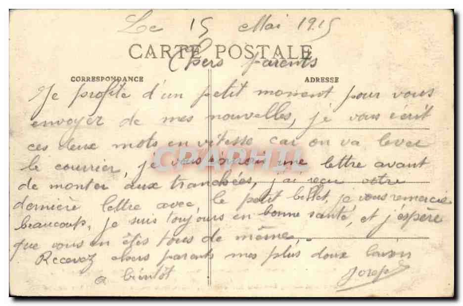 CPA Ruines de Nieuport Notre Dame Militaria — Rückseite