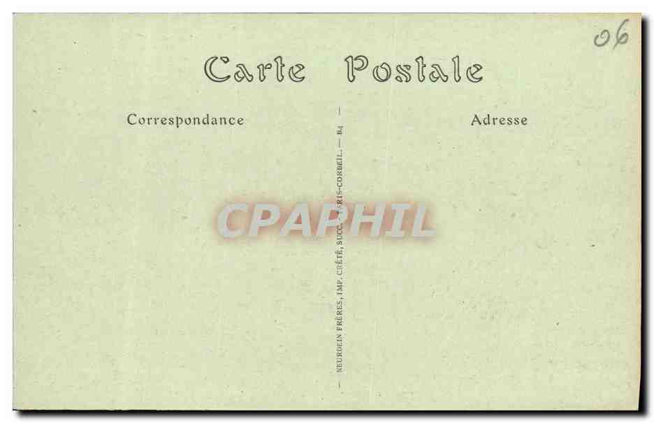 CPA Menton Le Baie de Garavan — Rückseite