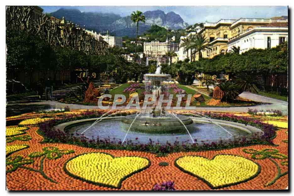 CPM Menton Les jardins pendant les fetes du citron