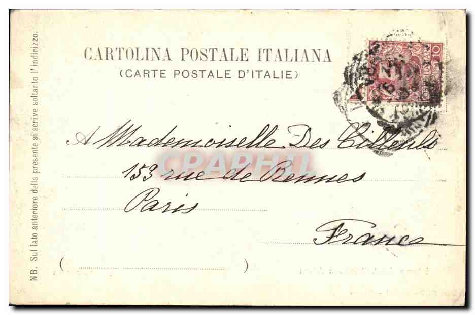 CPA Genova Interno dell anfiteatro o arean — Rückseite