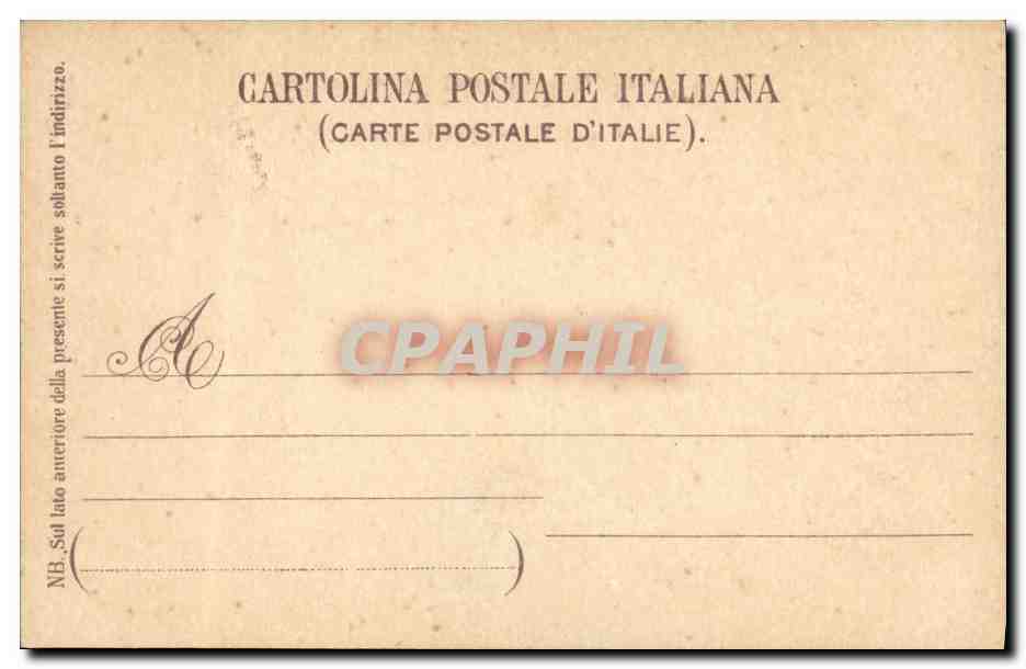 CPA Genova Veduta del Cimitero Monumentale di Staglieno — Rückseite