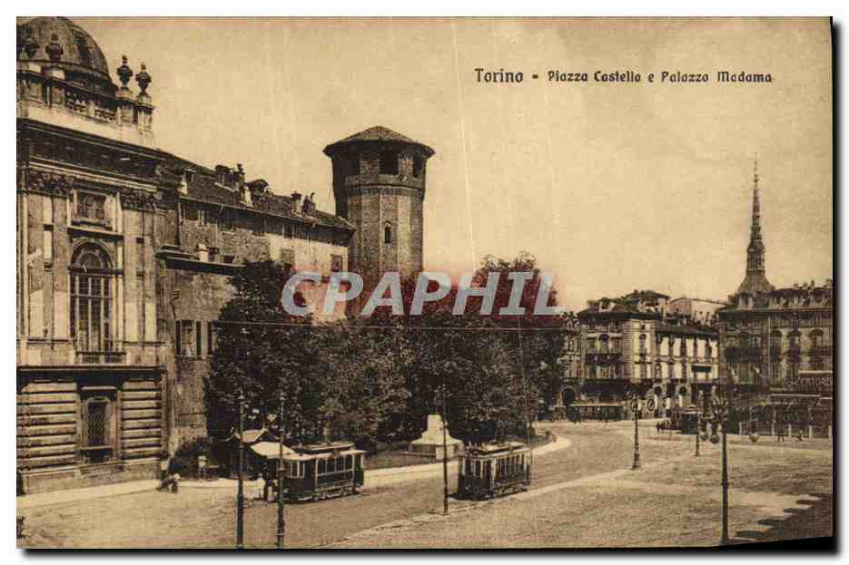 CPA Torino Piazza Castello e palazzo Madona